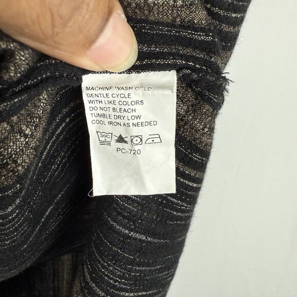 VAN HEUSEN Short Sleeve Cotton Rayon Striped Shirt Men's Size L 16-16.5 - Picture 8 of 11